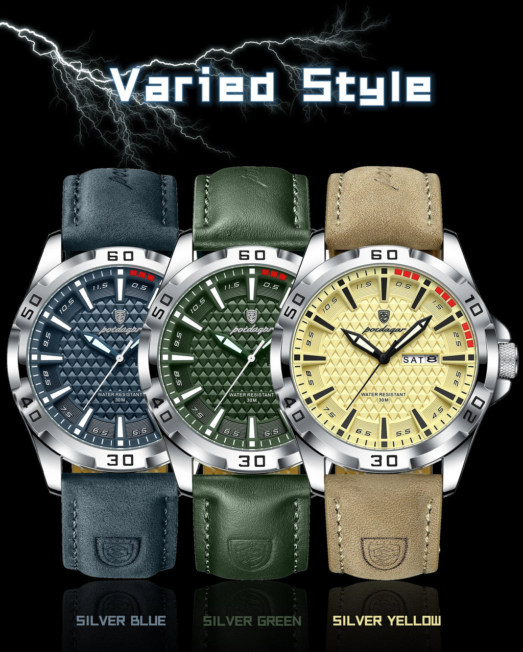 POEDAGAR Luxury Men's Watch