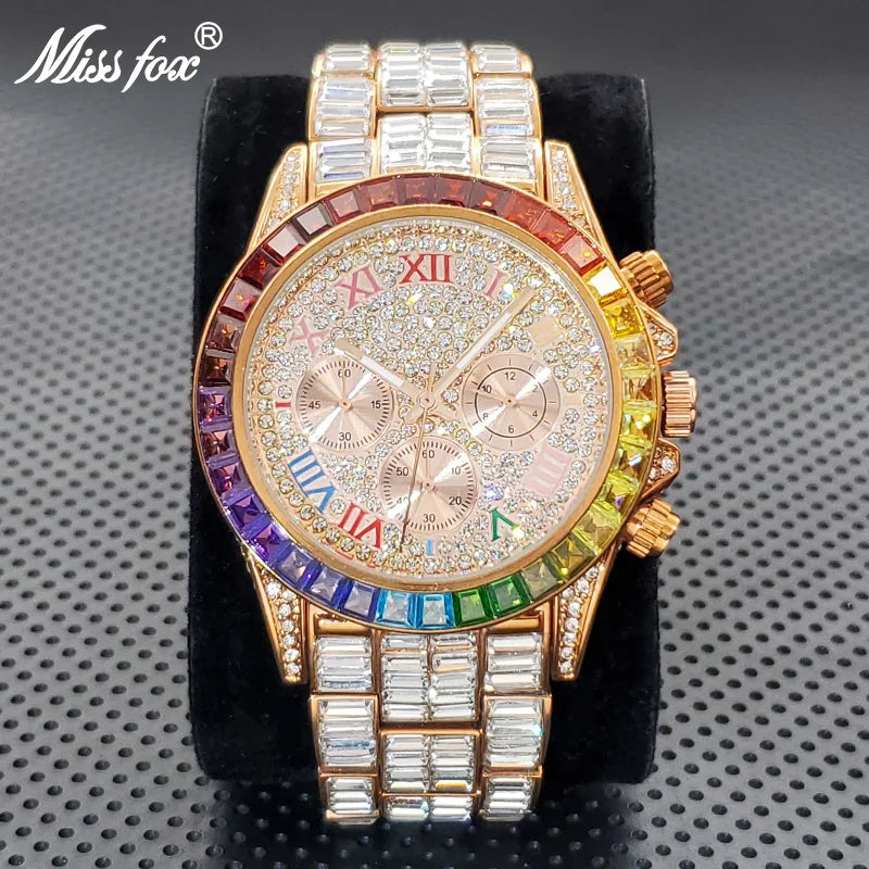 Luxury Square Crystal Men's Watch