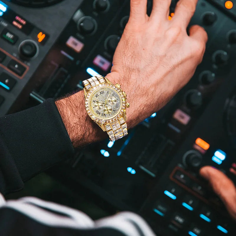 Luxury Square Crystal Men's Watch