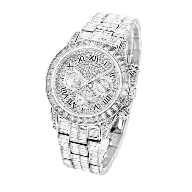 Luxury Square Crystal Men's Watch
