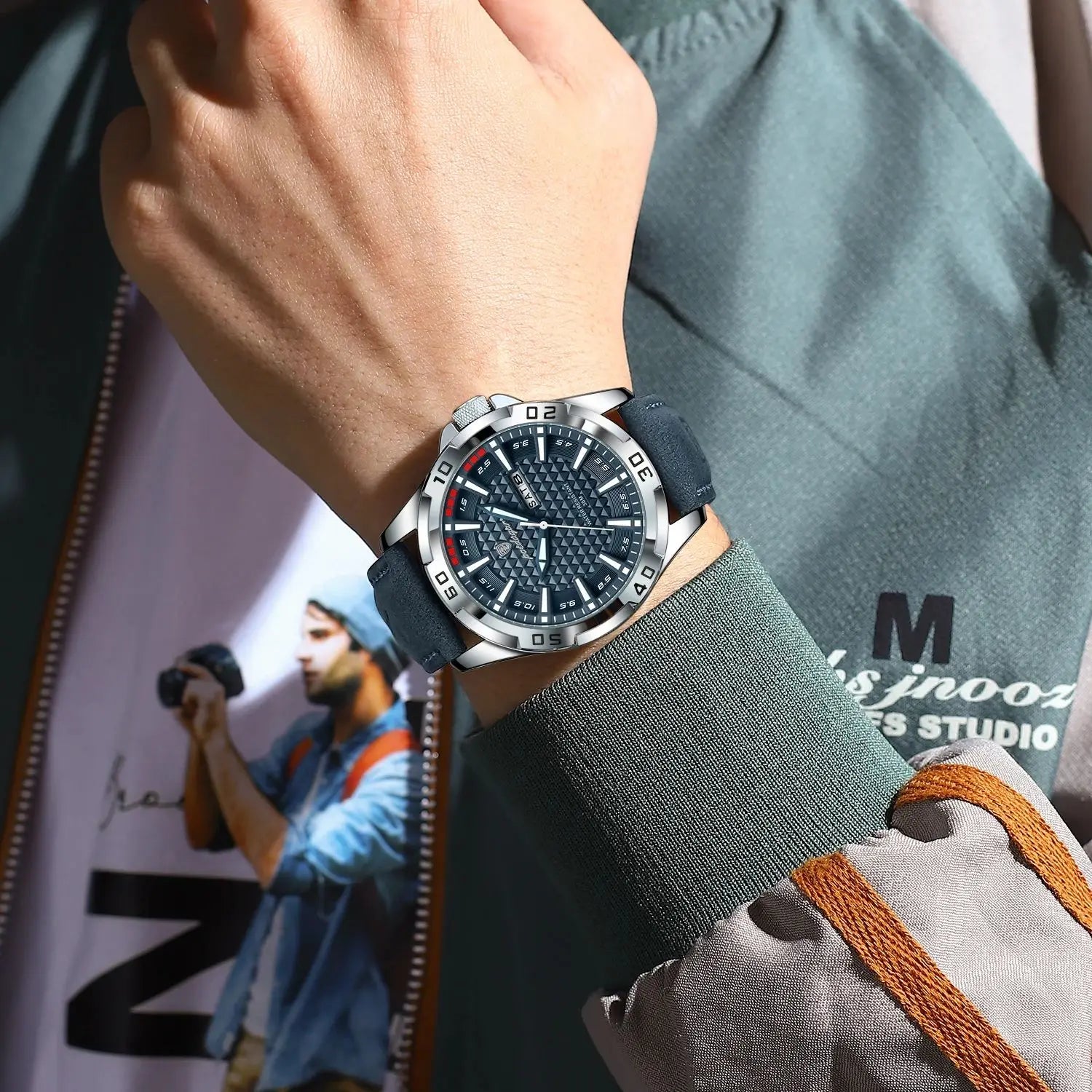 POEDAGAR Luxury Men's Watch