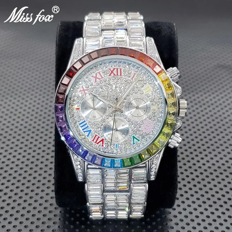 Luxury Square Crystal Men's Watch