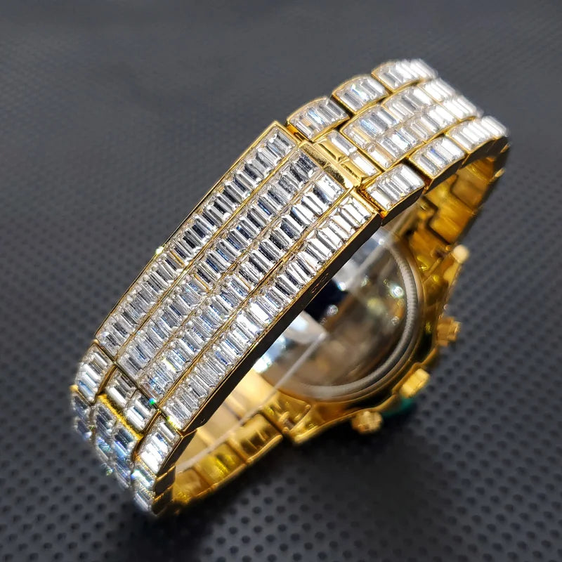 Luxury Square Crystal Men's Watch