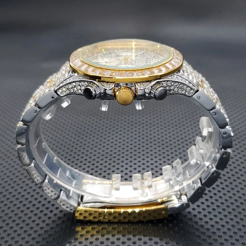 Luxury Square Crystal Men's Watch