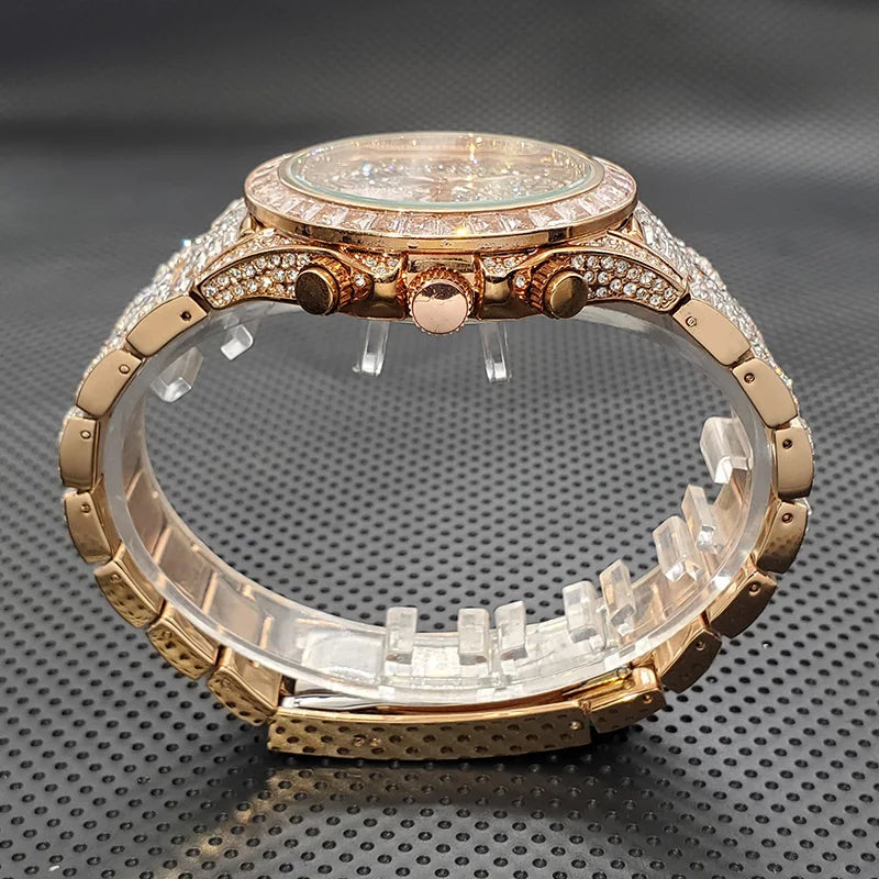 Luxury Square Crystal Men's Watch