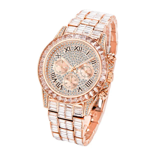 Luxury Square Crystal Men's Watch