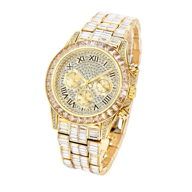 Luxury Square Crystal Men's Watch