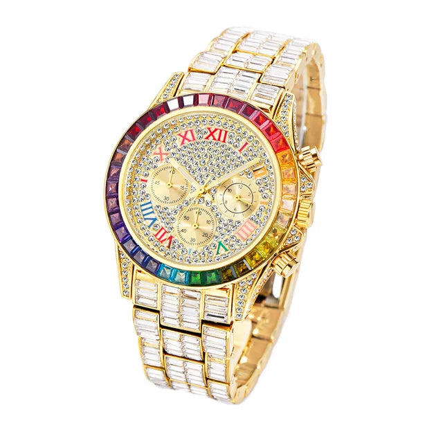 Luxury Square Crystal Men's Watch