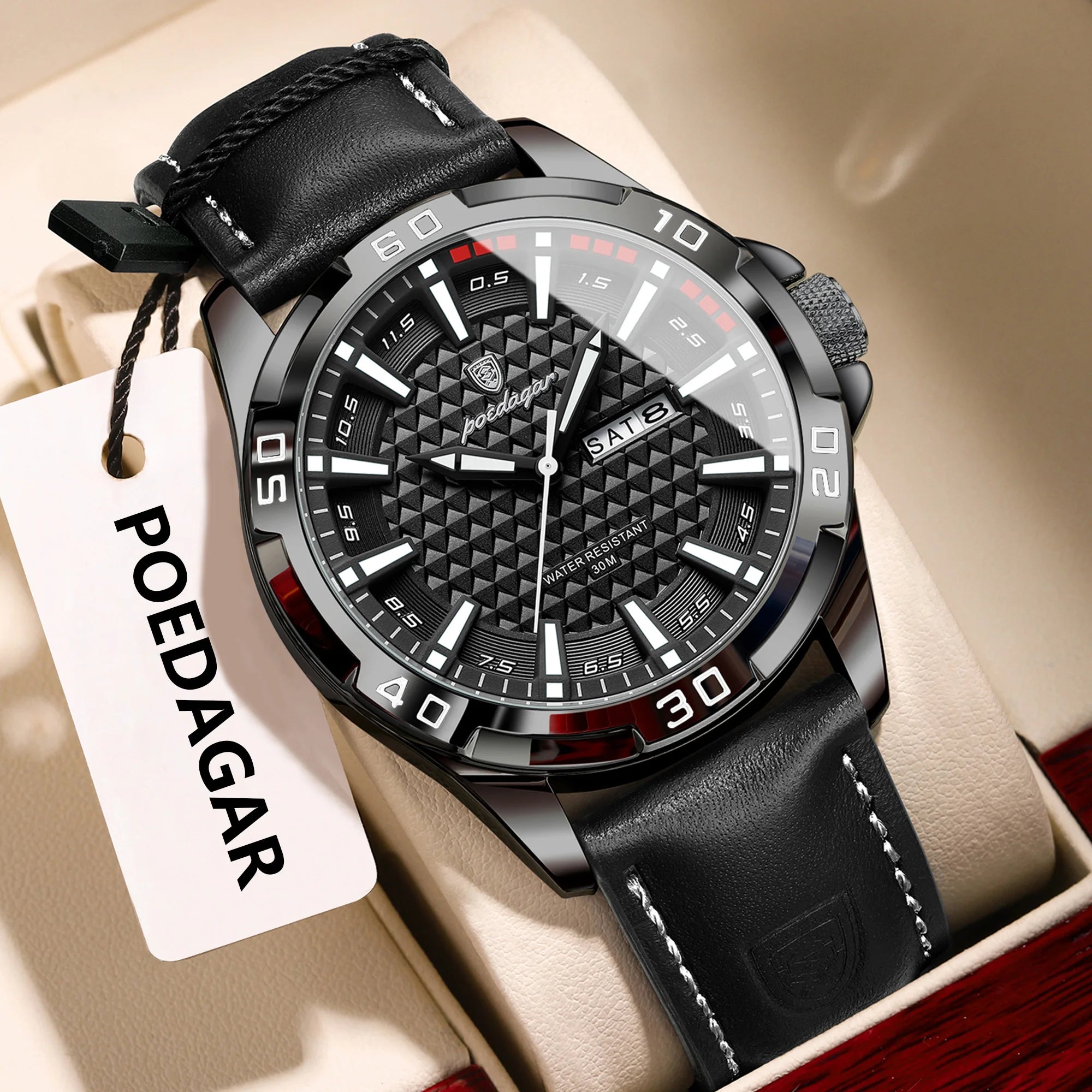 POEDAGAR Luxury Men's Watch