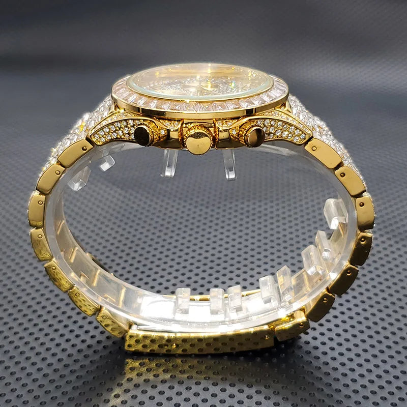 Luxury Square Crystal Men's Watch