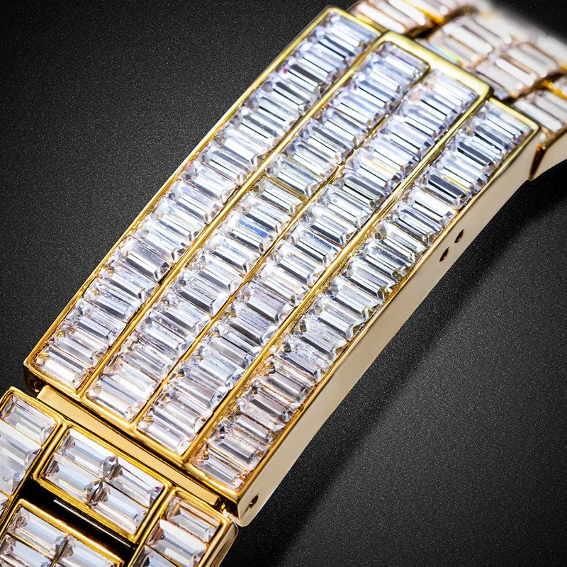 Luxury Square Crystal Men's Watch