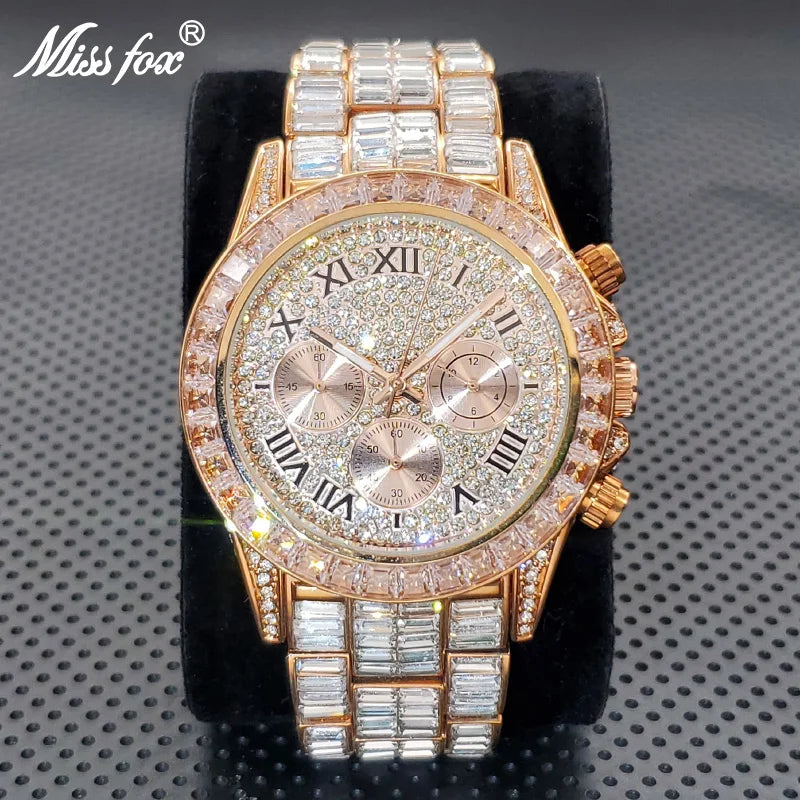Luxury Square Crystal Men's Watch