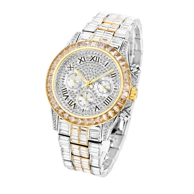 Luxury Square Crystal Men's Watch