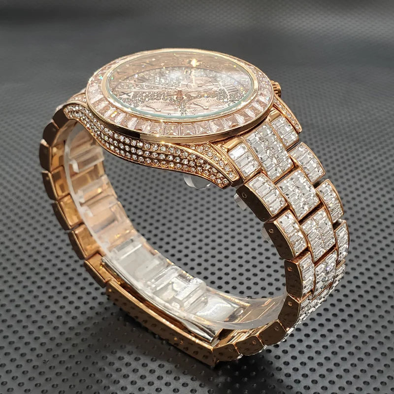 Luxury Square Crystal Men's Watch