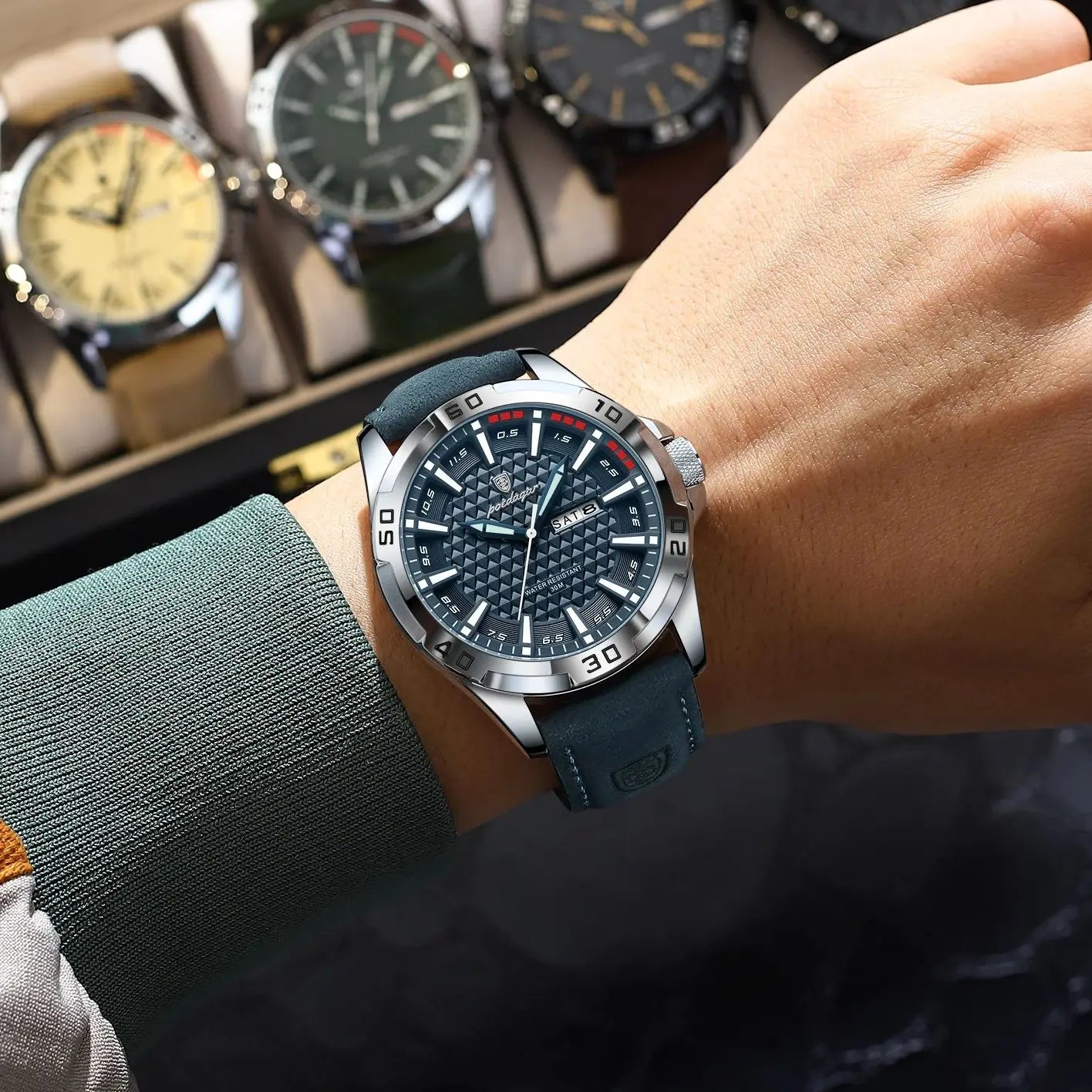 POEDAGAR Luxury Men's Watch