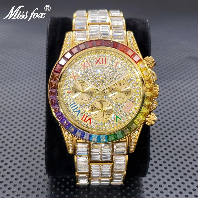Luxury Square Crystal Men's Watch
