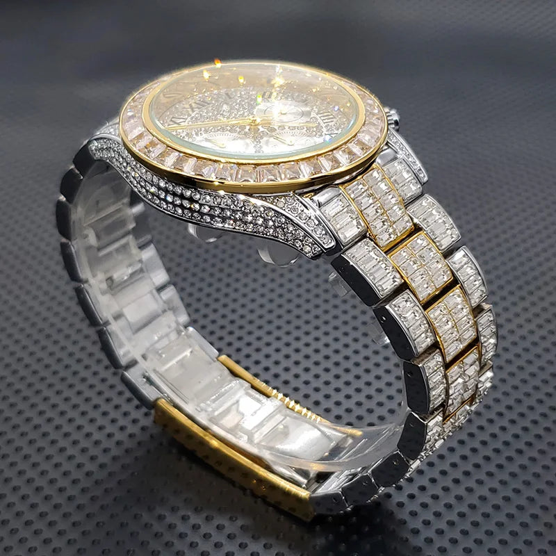 Luxury Square Crystal Men's Watch