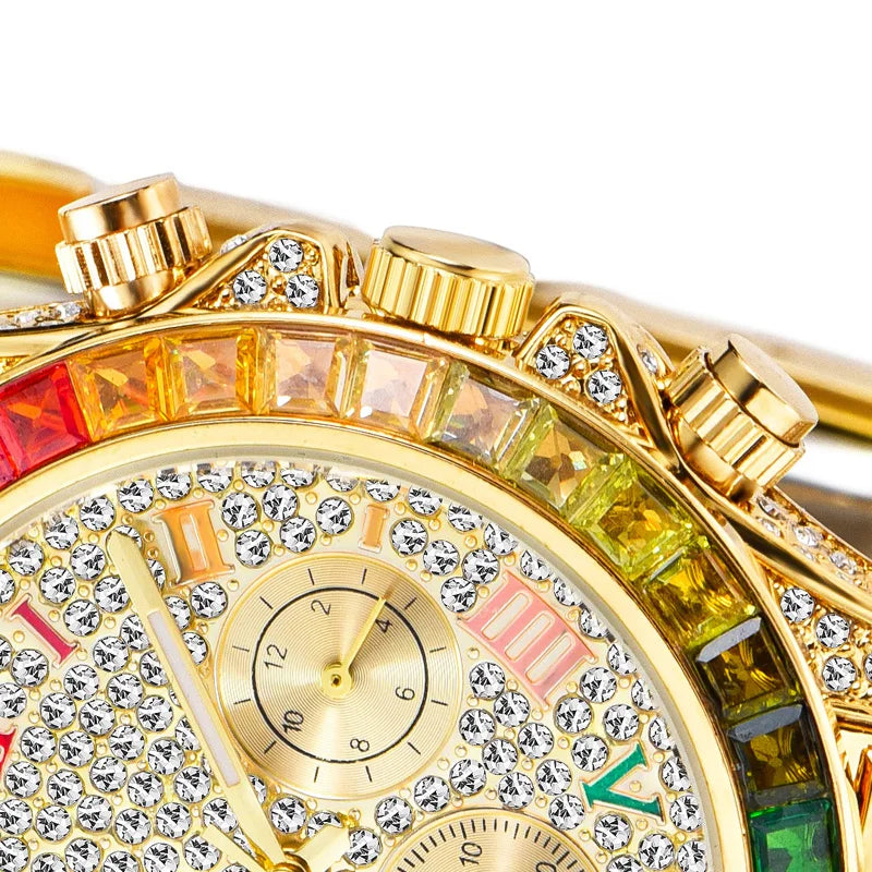 Luxury Square Crystal Men's Watch