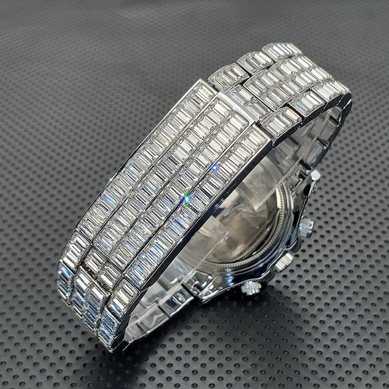 Luxury Square Crystal Men's Watch