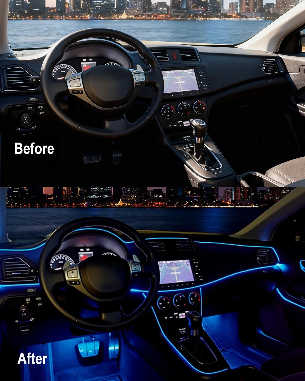 Car LED Interior Lights — App & Music Sync