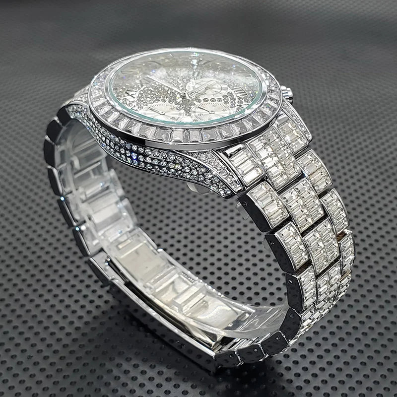 Luxury Square Crystal Men's Watch