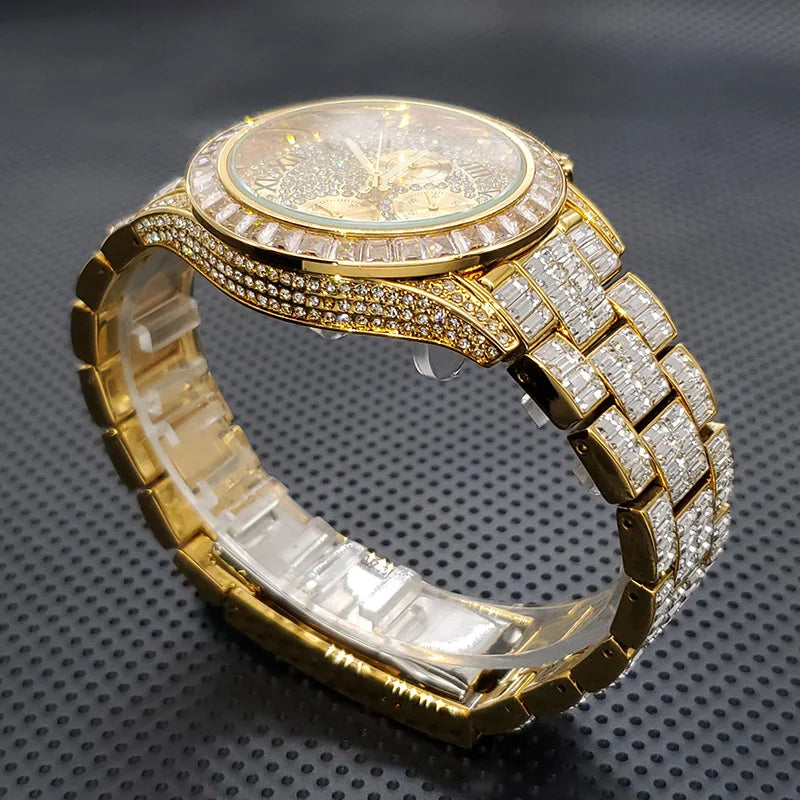 Luxury Square Crystal Men's Watch