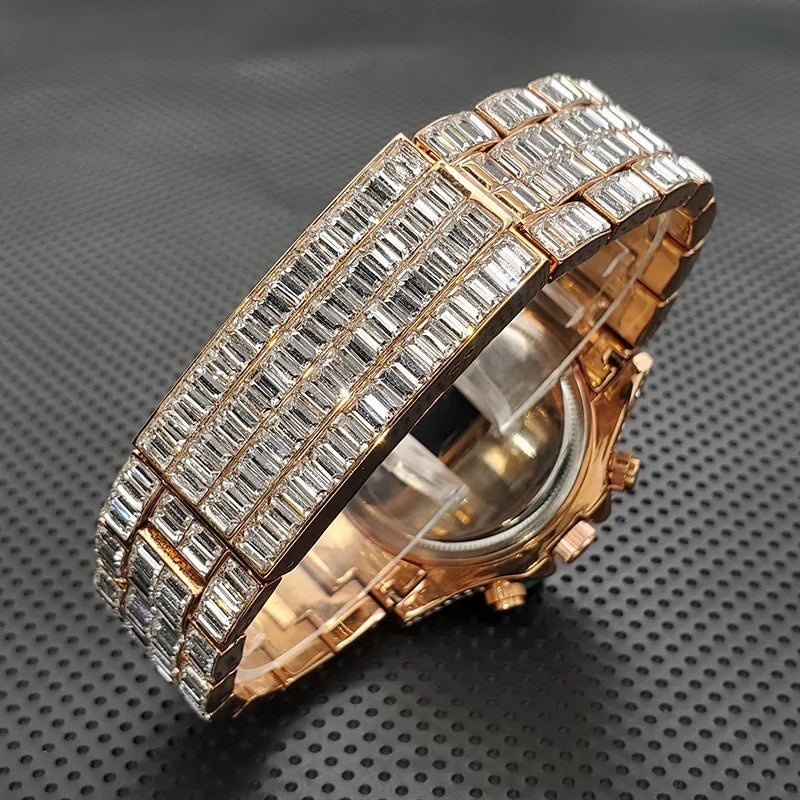 Luxury Square Crystal Men's Watch