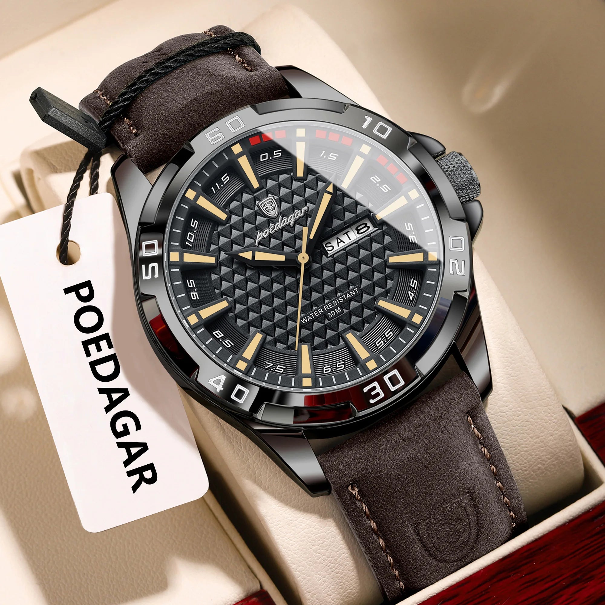 POEDAGAR Luxury Men's Watch
