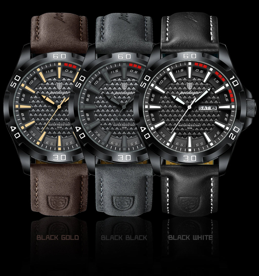 POEDAGAR Luxury Men's Watch