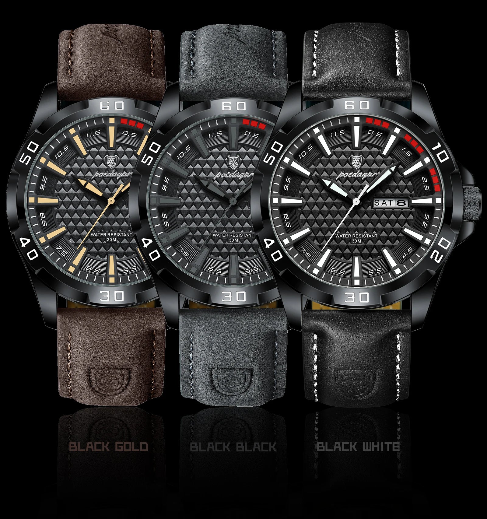 POEDAGAR Luxury Men's Watch
