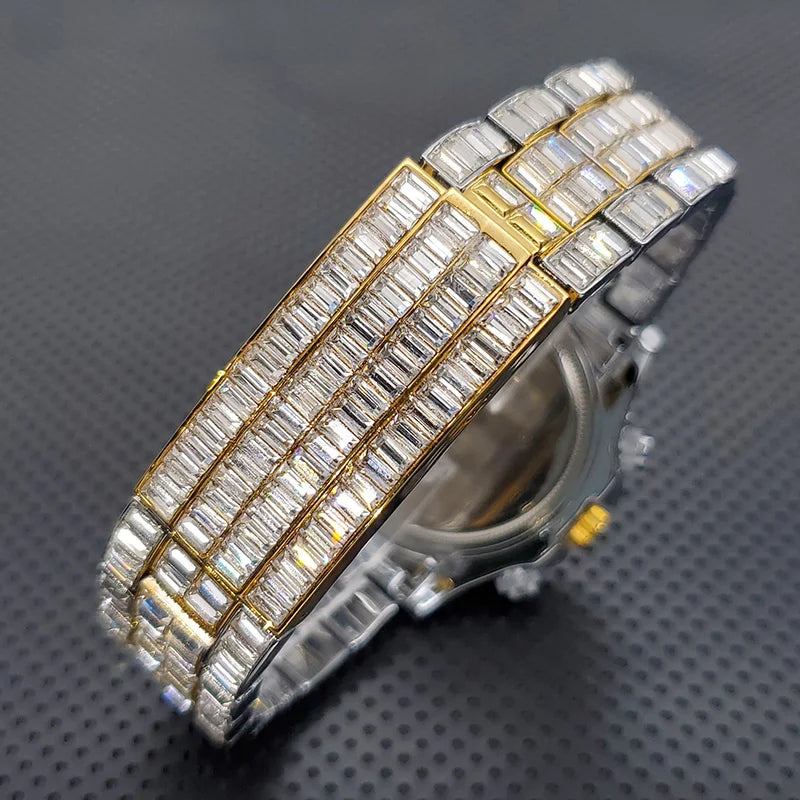 Luxury Square Crystal Men's Watch